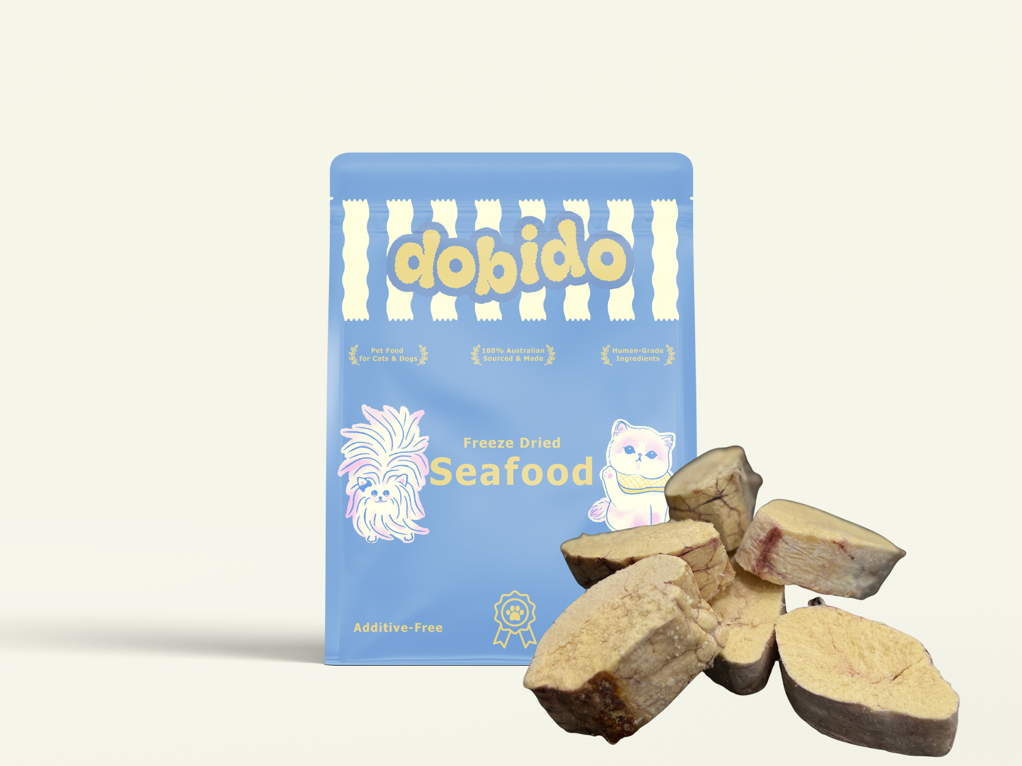 dobido tarako（cod roe）60g freeze dried treat for pets